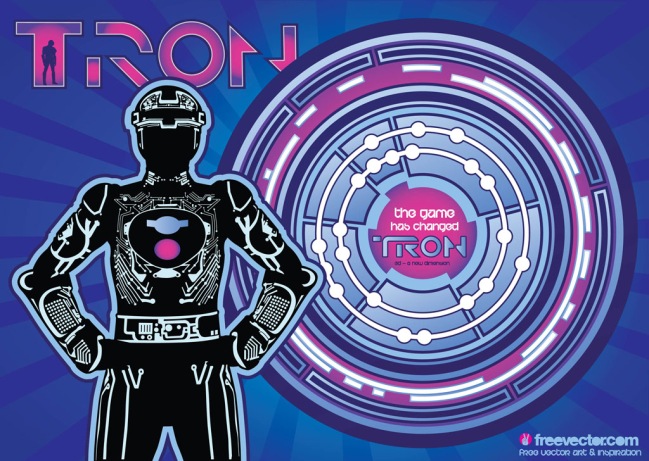 Tron Graphics by Vixent/Jav/Bombing Cat for FreeVector.com