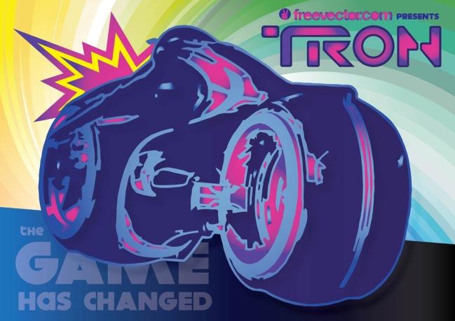 Tron Rider by CG Johnson for FreeVector.com