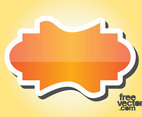 Orange Sticker Design