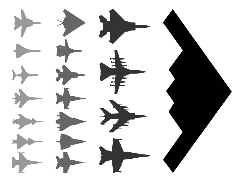 Military Aircraft Silhouettes