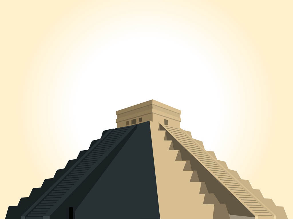 Mayan Pyramid Vector Vector Art & Graphics | freevector.com