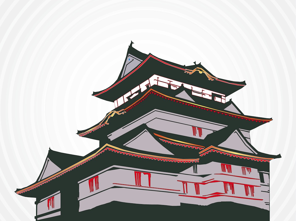 Japanese House Vector Art & Graphics | freevector.com