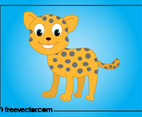 Cartoon Baby Cheetah