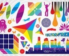 Colorful Vector Clip Art Graphics