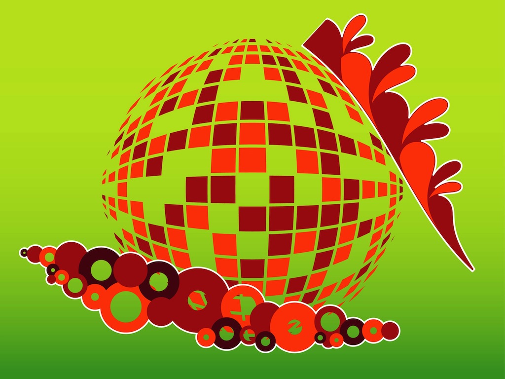 Colorful Disco Design Vector Art And Graphics