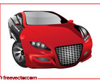 Red Sports Car Graphics