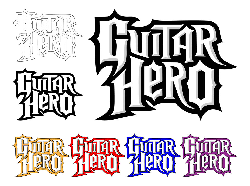 Guitar Hero Logo Set