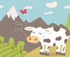 Cartoon Cow Free Vector