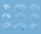 Free Vector Set Of Realistic Clouds