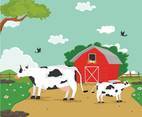 Free Cartoon Cow Illustration