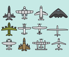 Cute Airplane Icons