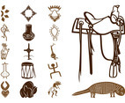 Native American Symbols Set