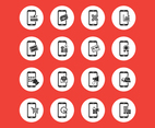 Mobile Shopping Vector Icons