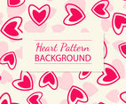 Hot Pink Heart Pattern Background