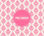 Beautiful Pink Damask Pattern Background