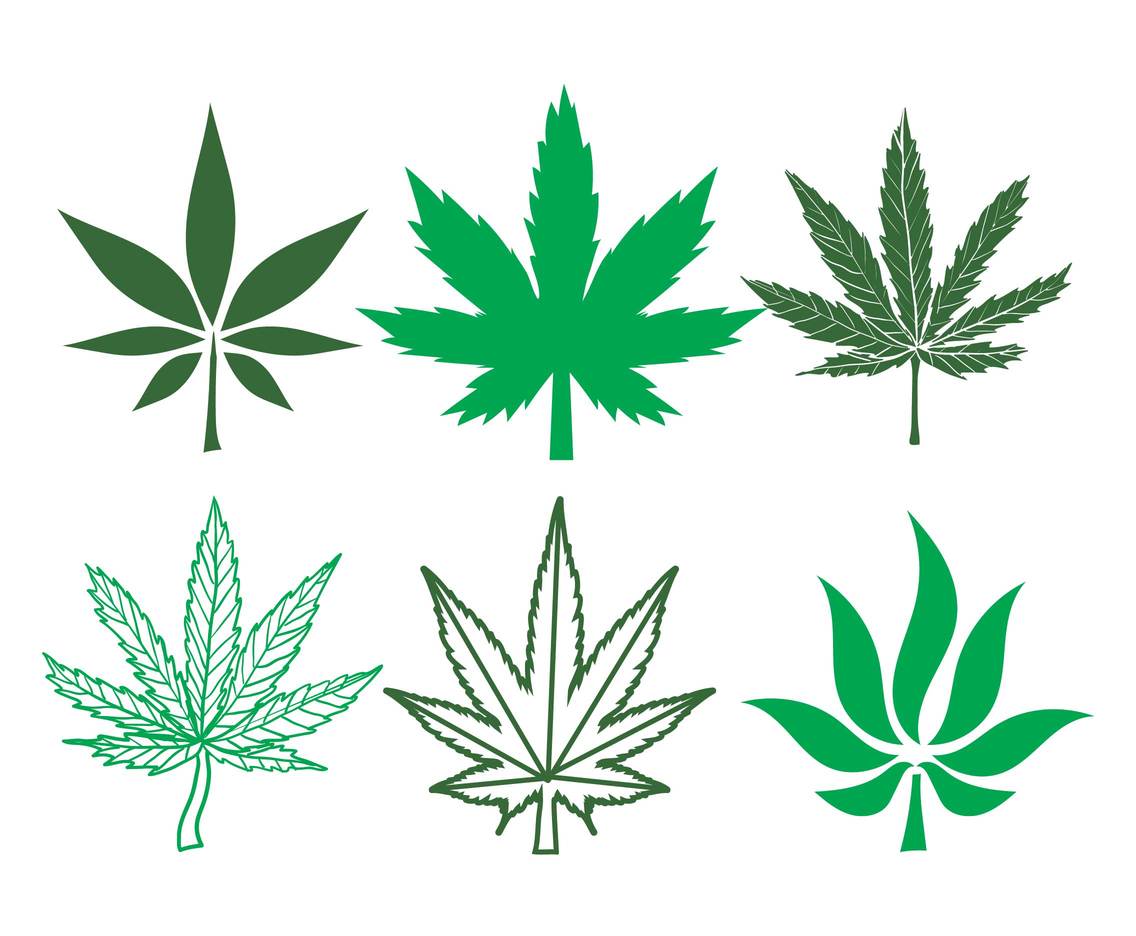 Cannabis vector set