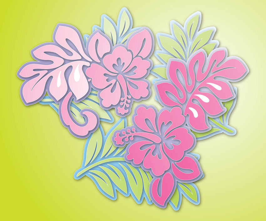 Hibiscus Flowers Vector Vector Art & Graphics | freevector.com