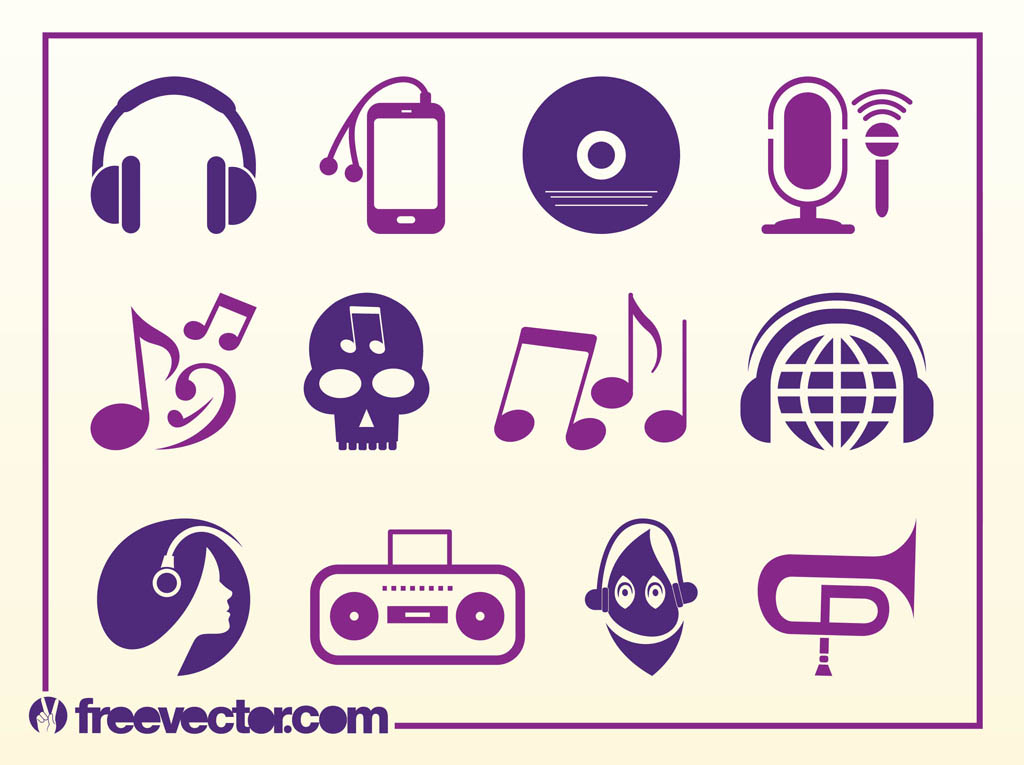 Musical Icons Vector Art And Graphics