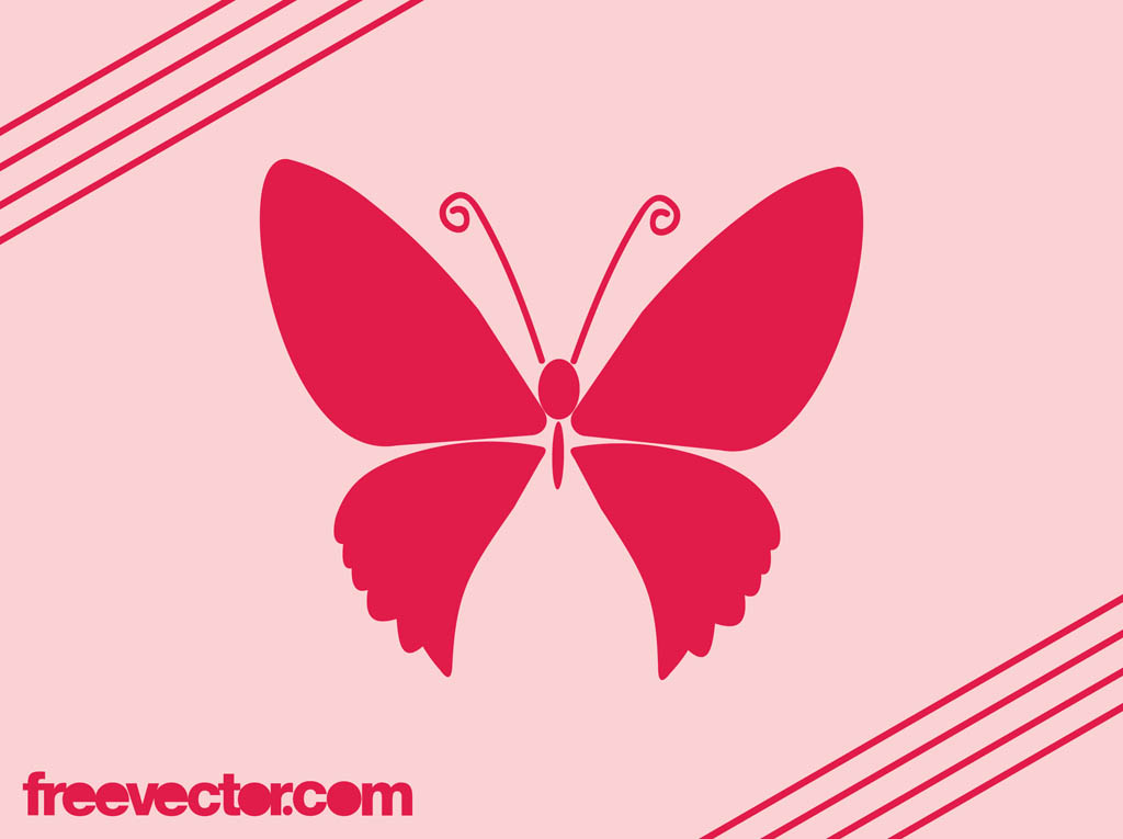 Pink Butterfly Icon