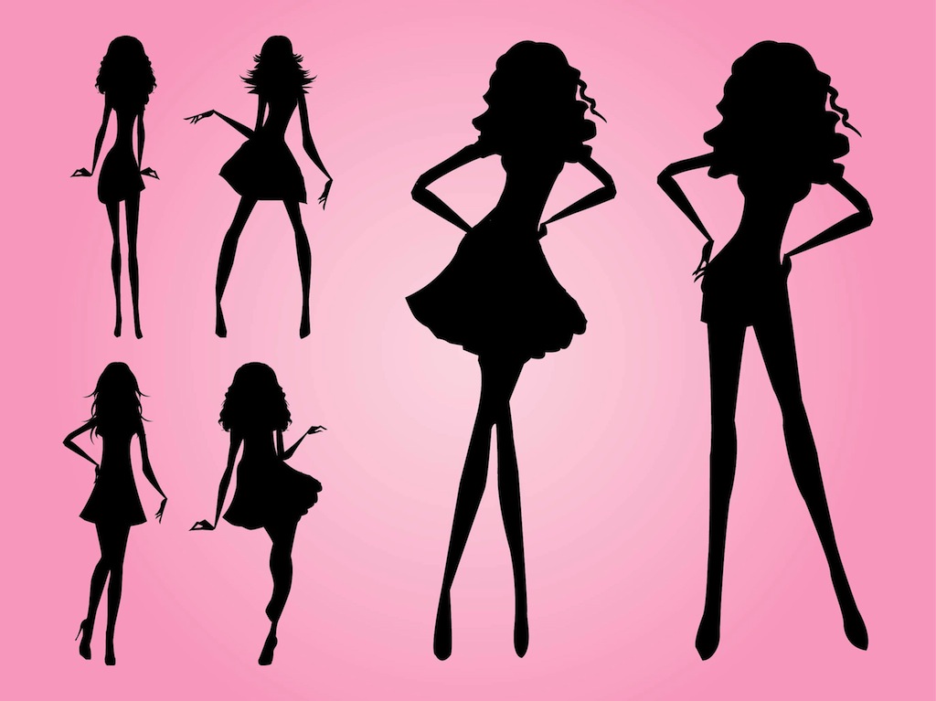 Models Silhouettes Vector Art And Graphics