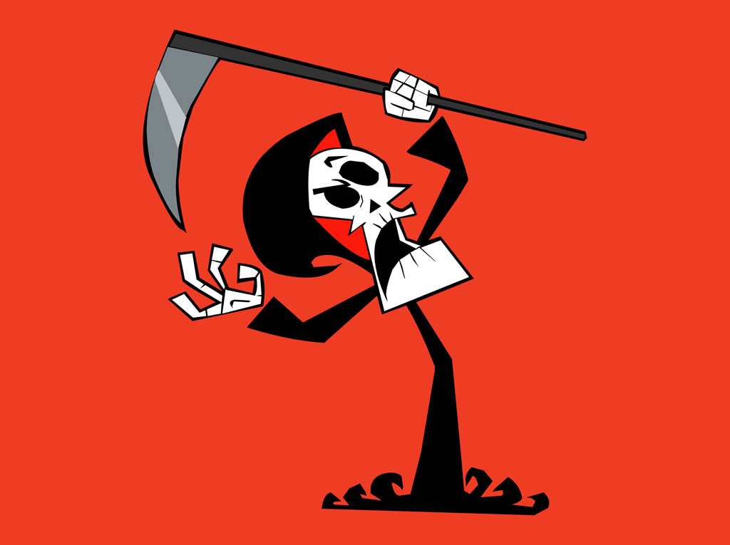 Grim Reaper Cartoon Vector Art & Graphics | freevector.com