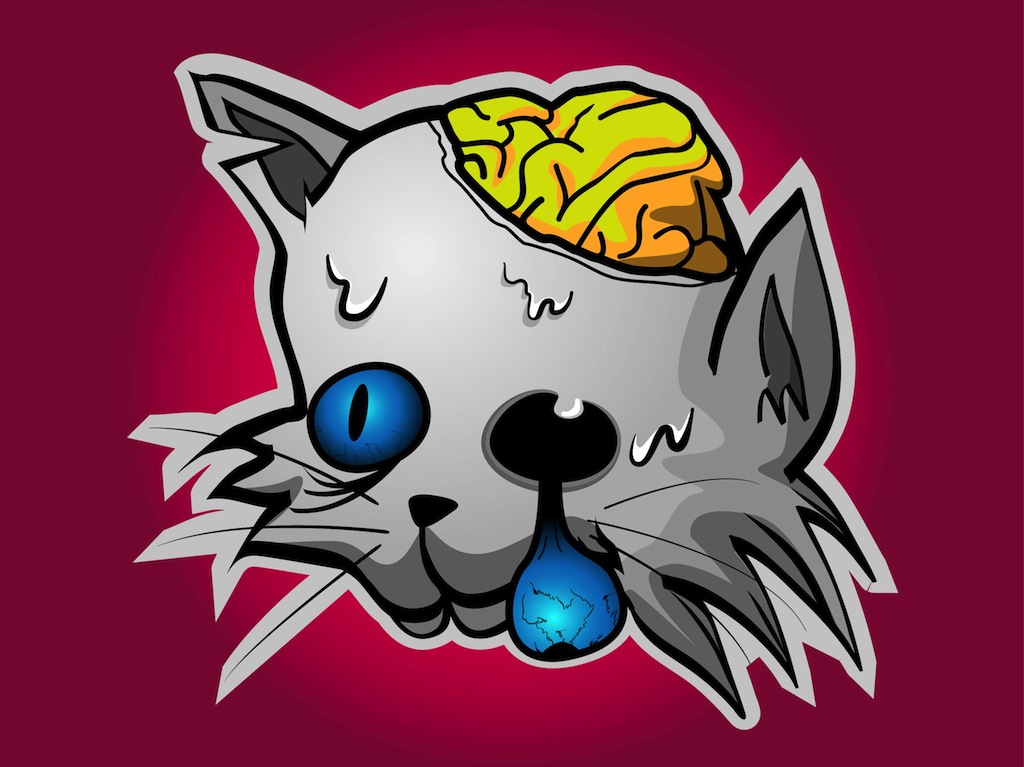 Zombie Cat Vector Art & Graphics | freevector.com