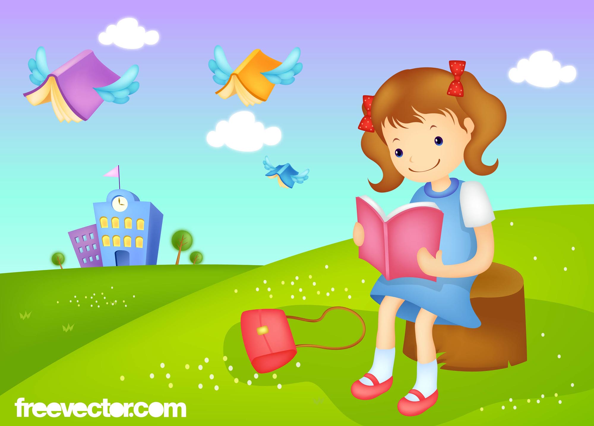 free clipart girl reading - photo #39