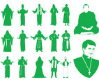 Priests Silhouettes Graphics