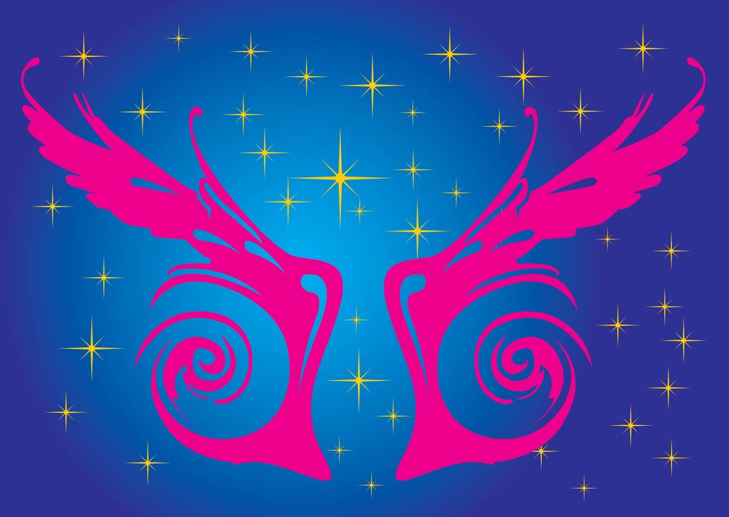 Spiral Wings Vector Art & Graphics | freevector.com