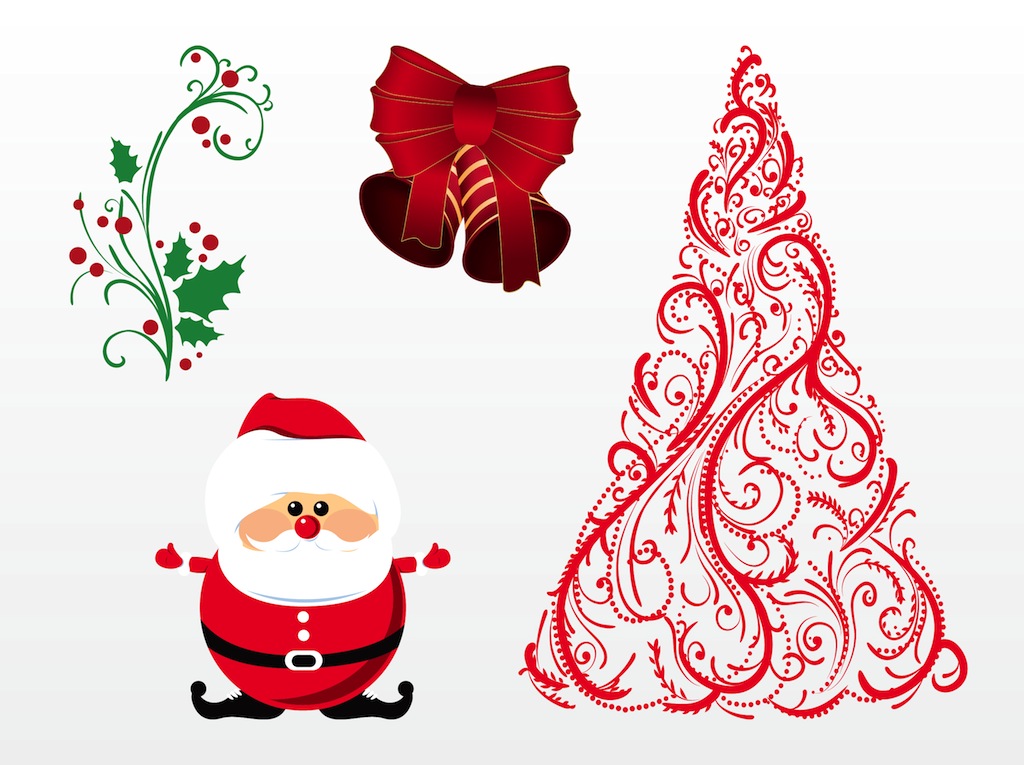 christmas illustrator vector graphics free download