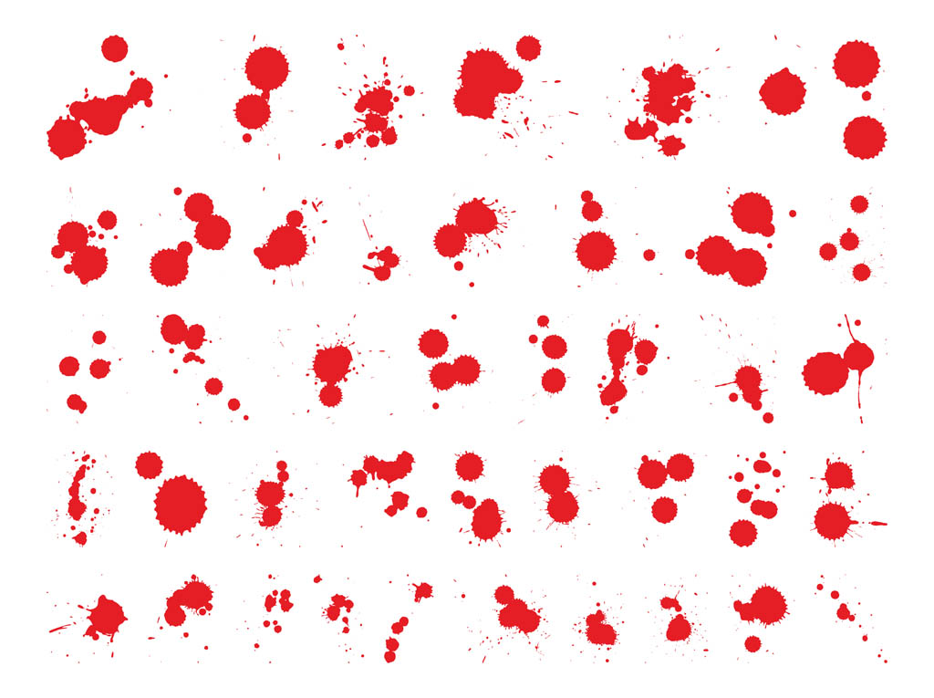 Download Splattered Blood Set Vector Art & Graphics | freevector.com