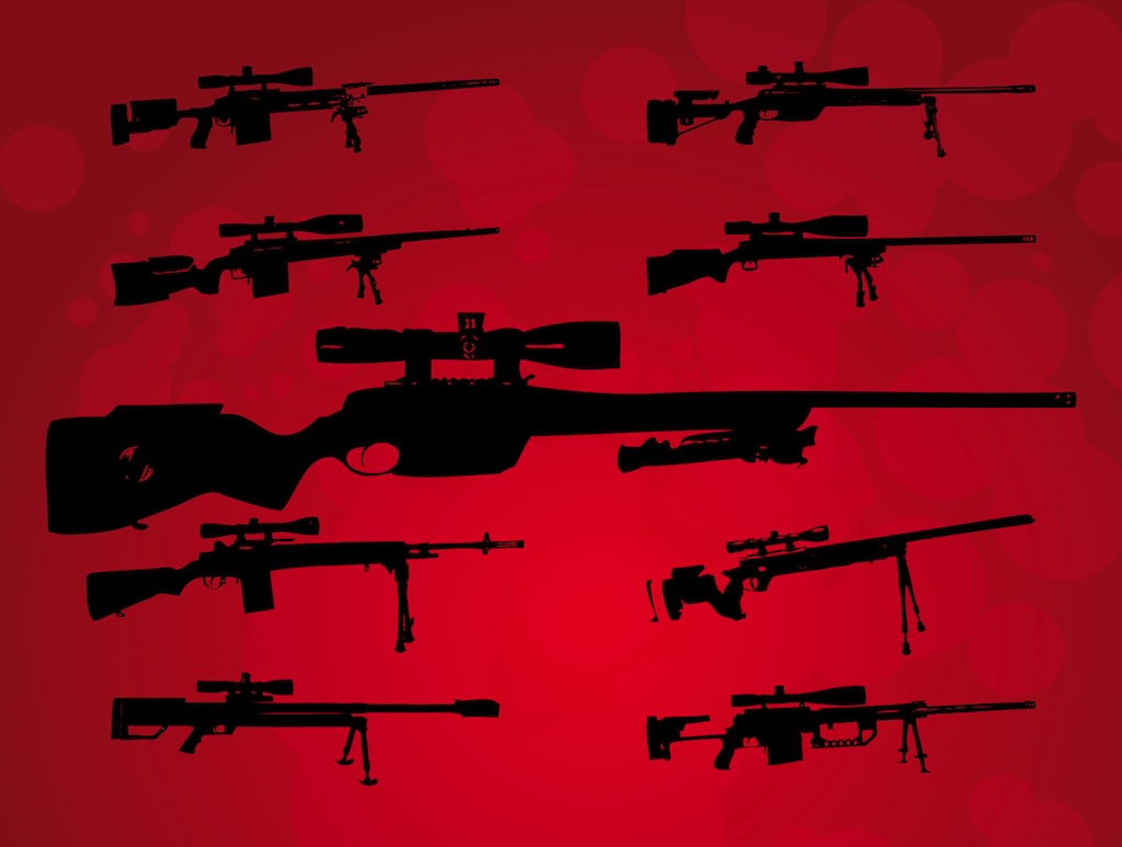 Premium Vector  Various rifle, guns and pistols cartoon vector