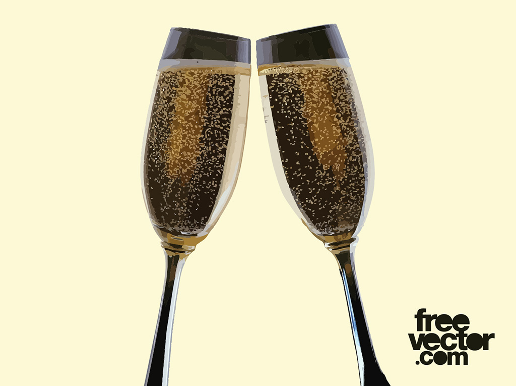 Champagne Glass Vectors Vector Art And Graphics