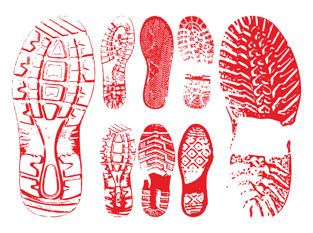 Free Clip Art Shoe Prints ~ Shoe Print Clipart Clip Footprint Cliparts