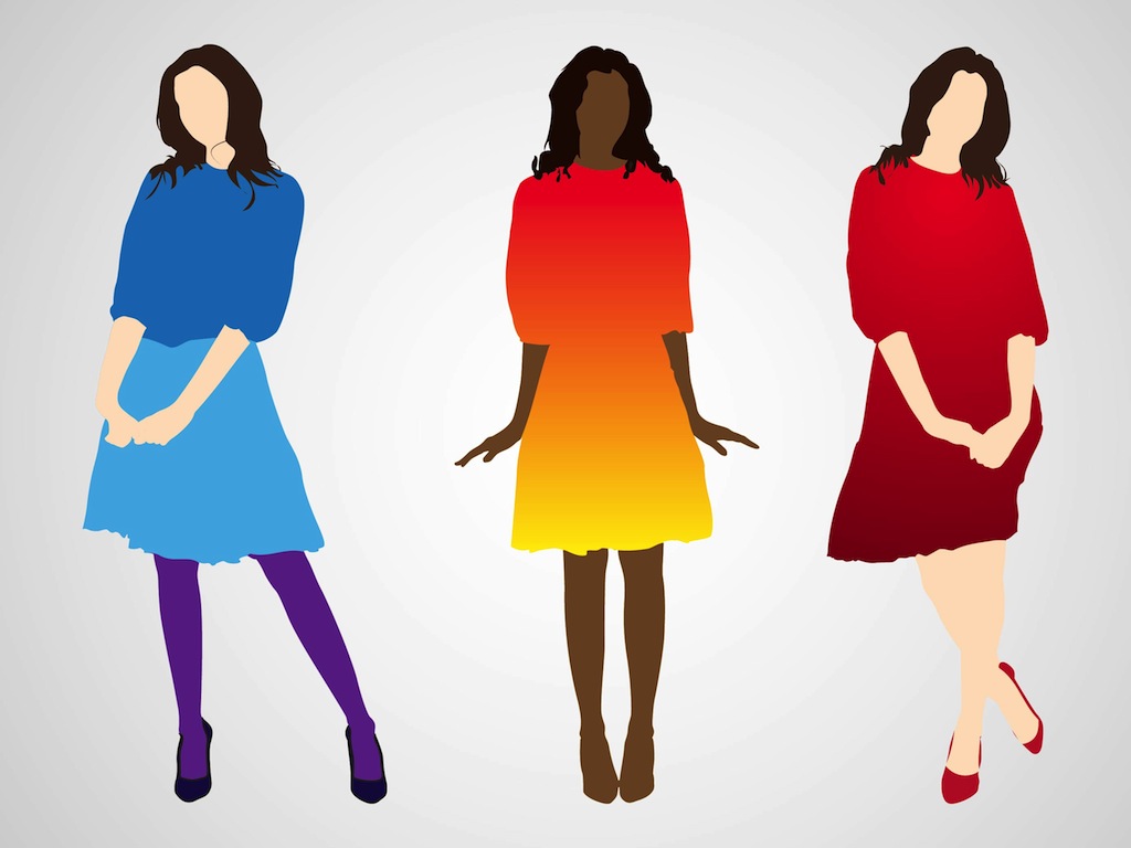 fashion figure illustration vector free download