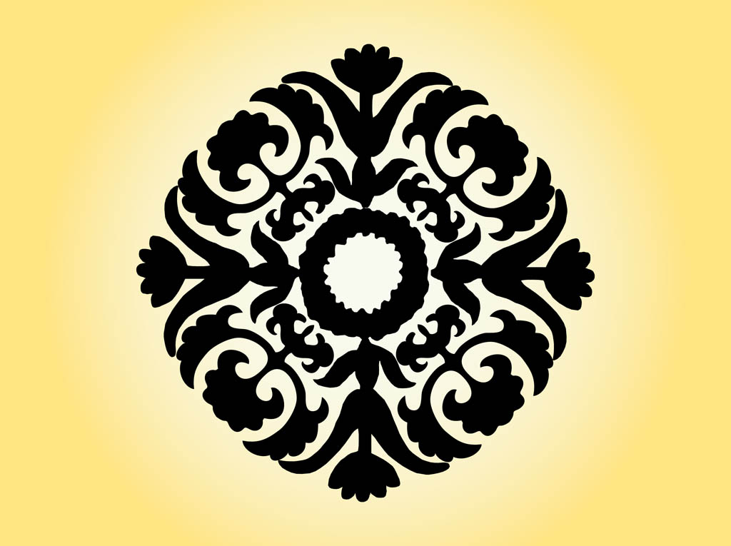 Download Vintage Flower Icon Vector Art & Graphics | freevector.com