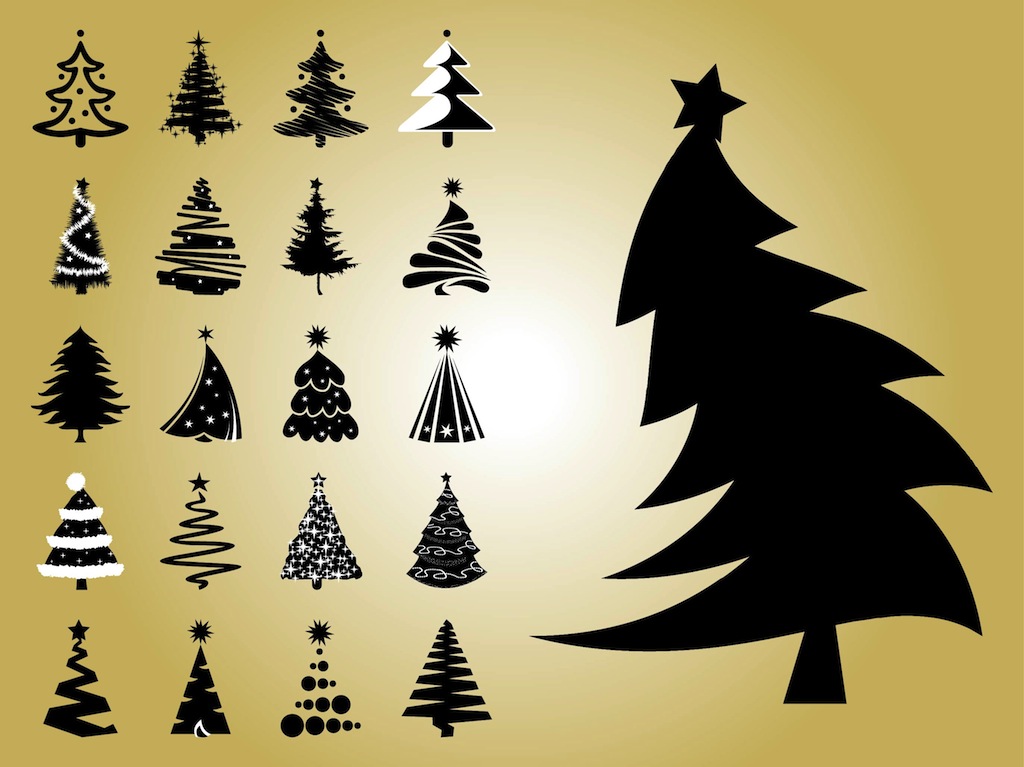 Christmas Tree Vectors Vector Art & Graphics | freevector.com