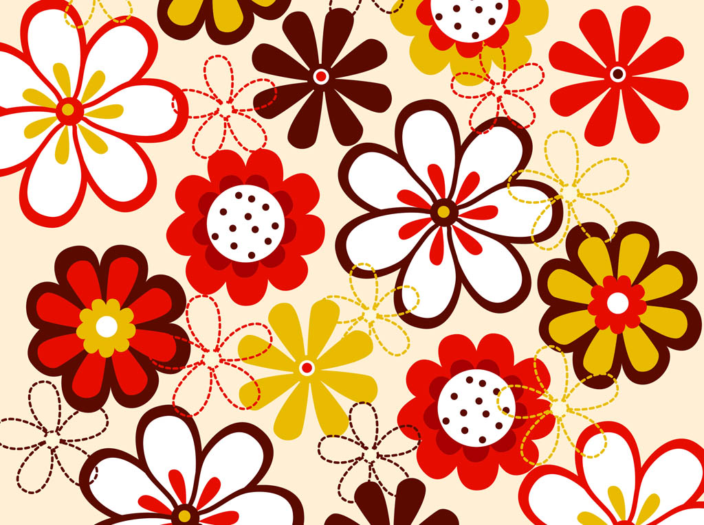 Download Vector Flowers Pattern Vector Art & Graphics | freevector.com
