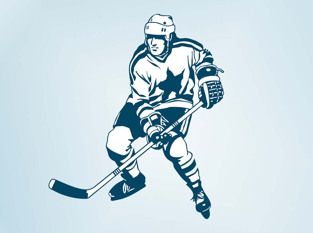 Vector Hockey Player Vector Art & Graphics | freevector.com