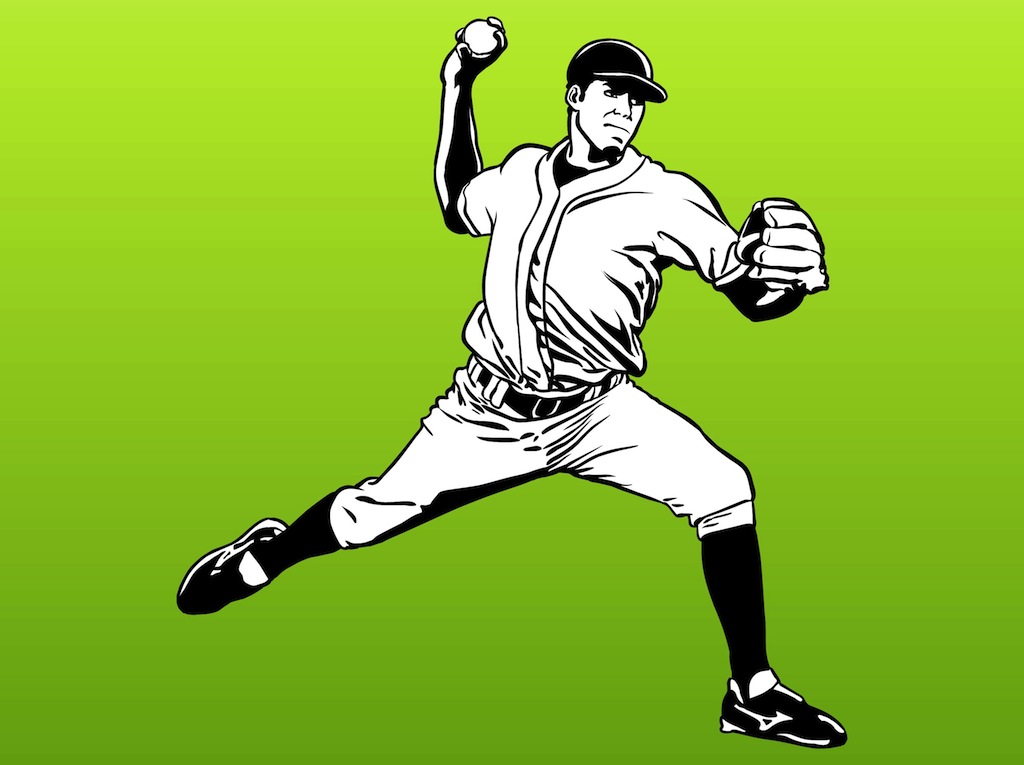 Download Baseball Player Vector Art & Graphics | freevector.com