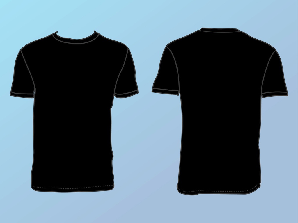 Basic T Shirt Template Vector Art Graphics Freevector Com