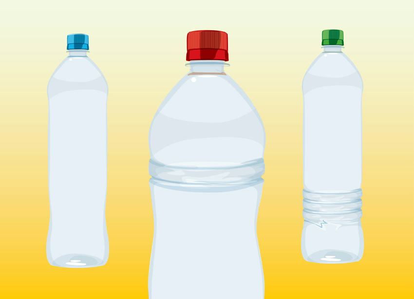 water bottle silhouette vector
