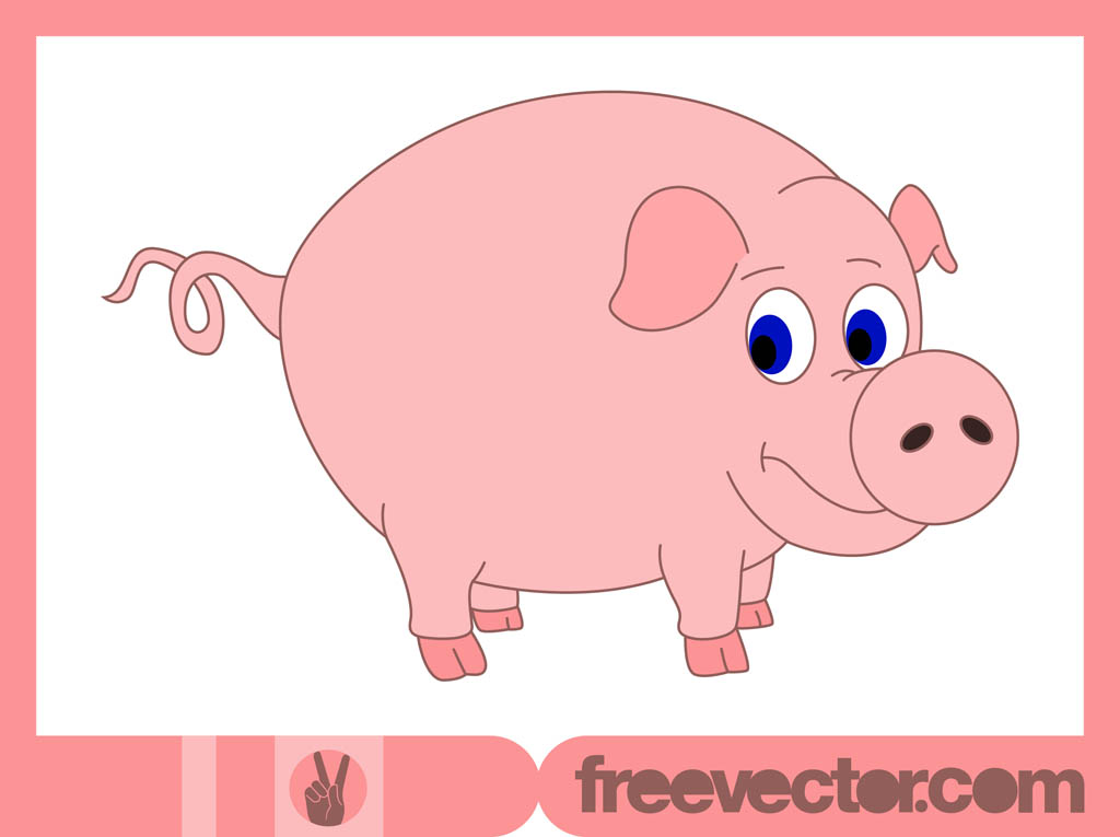 cartoon pig face clip art