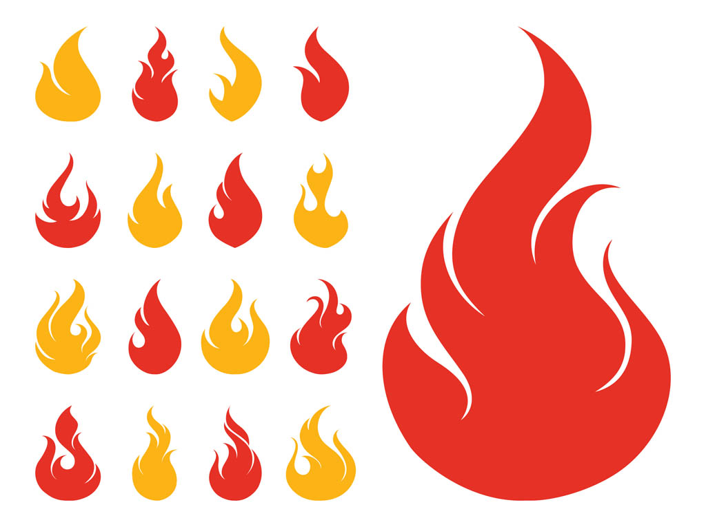 fire icons isolated on white background. fire icon thin line