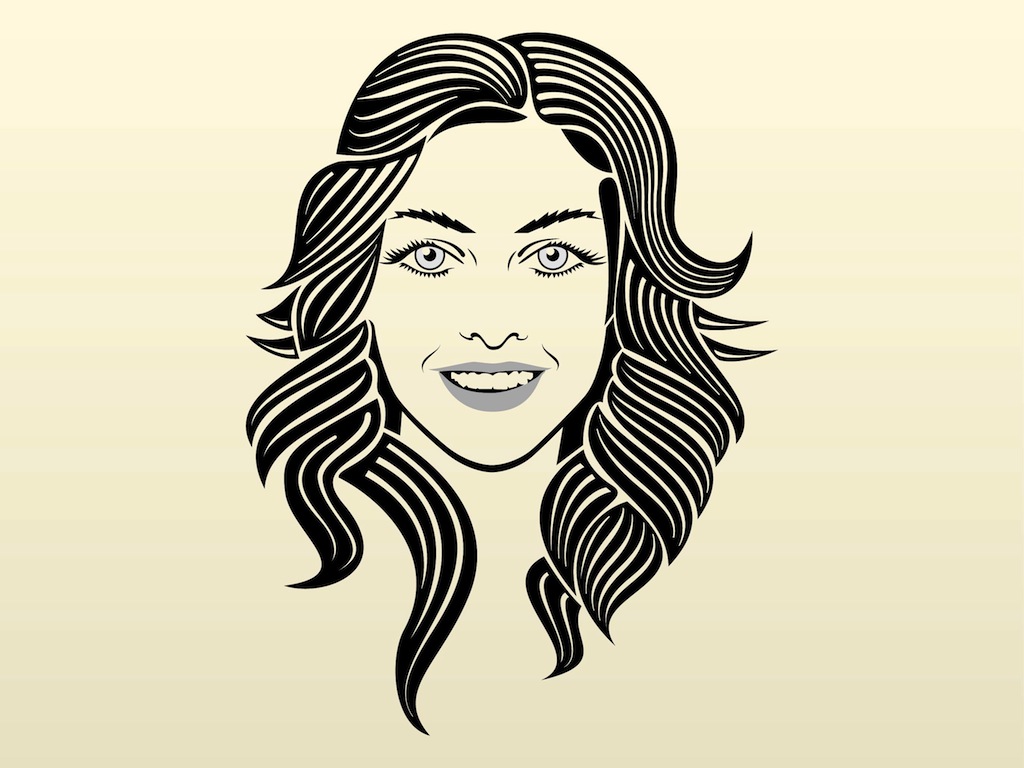 Download Smiling Girl Vector Art & Graphics | freevector.com