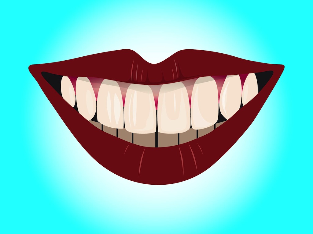 Beautiful smile with healthy teeth linear icon. Thin line