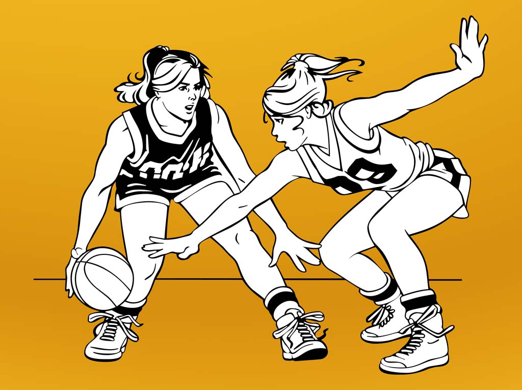 1,400+ Girls Basketball Stock Illustrations, Royalty-Free Vector