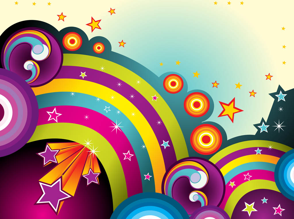 Download Colorful Background With Stars Vector Art & Graphics ...
