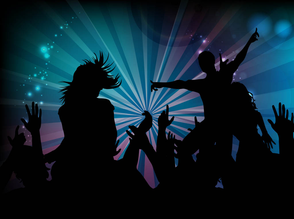 Dance Party Graphics Vector Art & Graphics