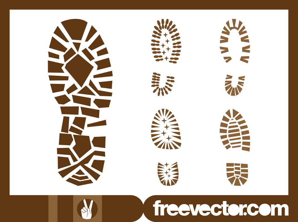 Shoe Print Graphics Vector Art & Graphics | freevector.com